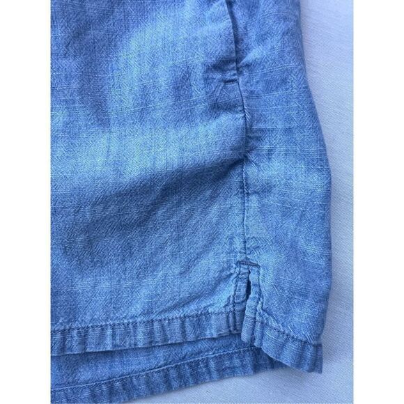Madewell Chambray Blue 100% Cotton Pull On Shorts Edwina Wash size XS - Picture 5 of 5